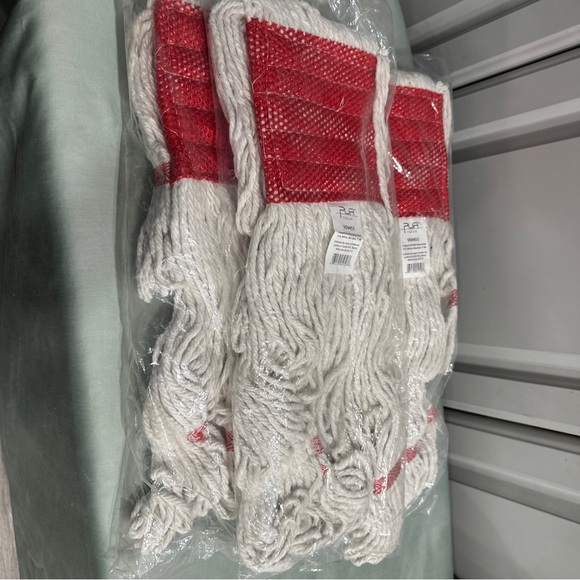 3 PUR VALUE V04453 TAIL BAND WET MOP HEAD #18 WHITE BLENDED 1.25" HB (884) NEW - Picture 4 of 9